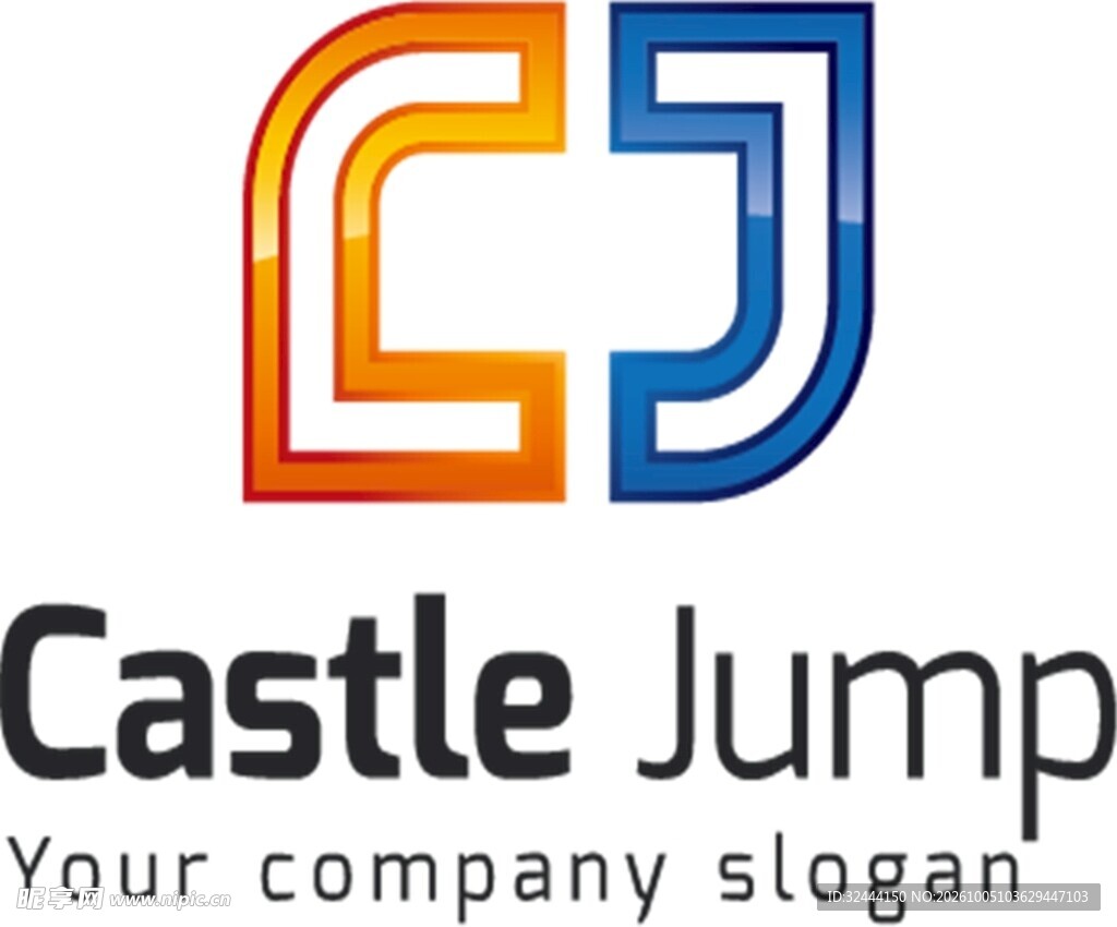 CJ字母创意品牌logo