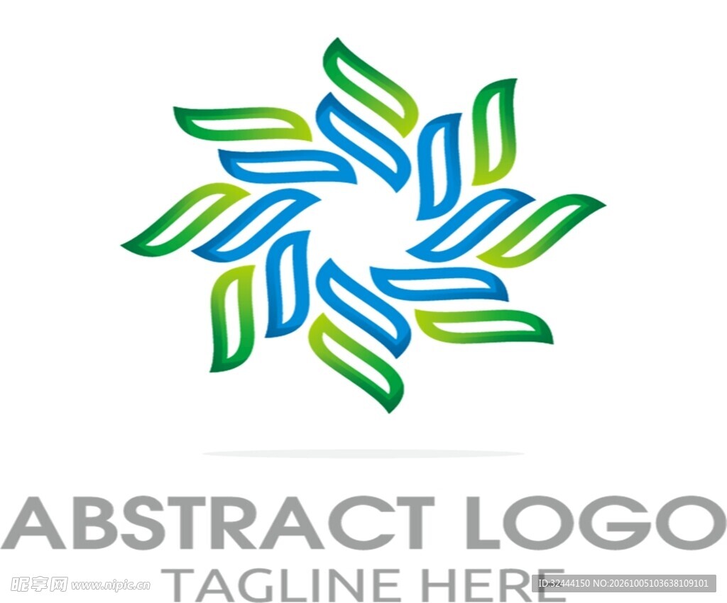 生态风抽象创意LOGO
