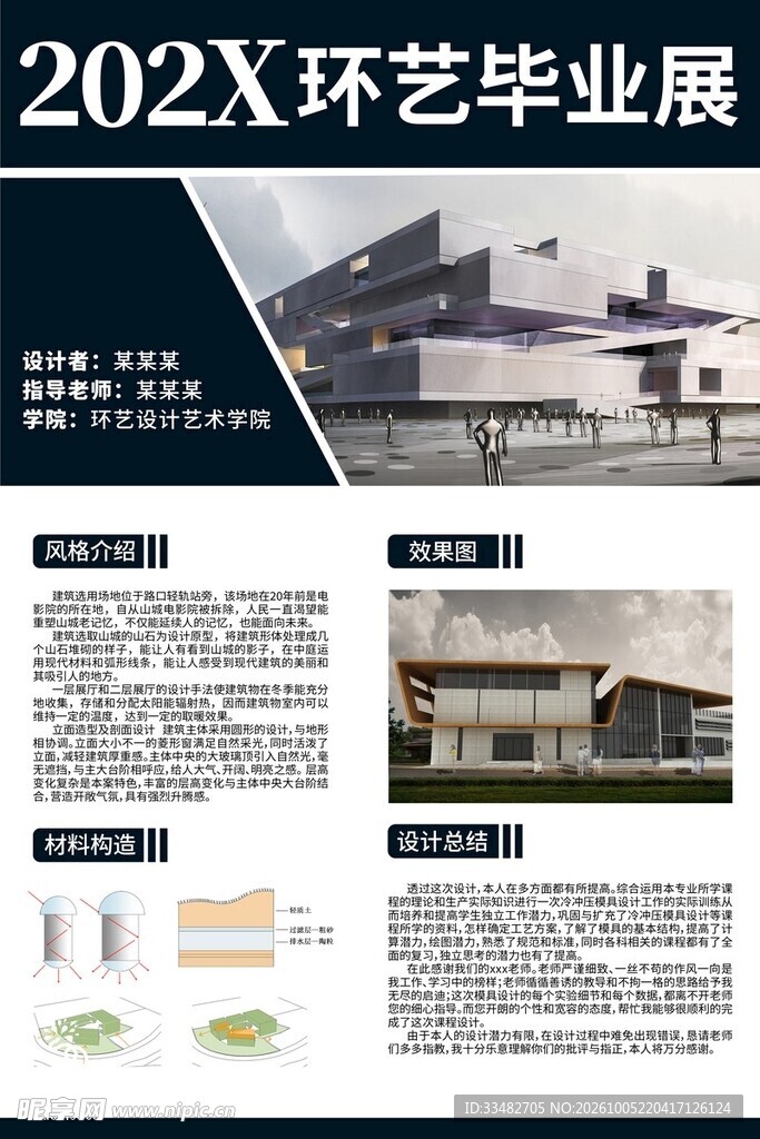 环艺毕业展设计展板