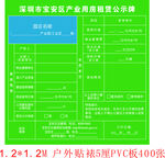 产业用房租赁公示牌