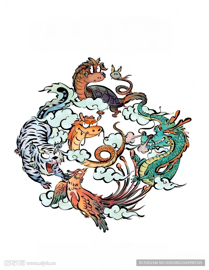 卡通动物标识