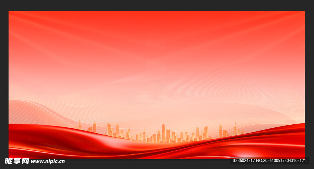 红色背景