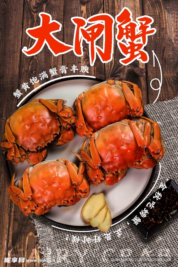 大闸蟹海报