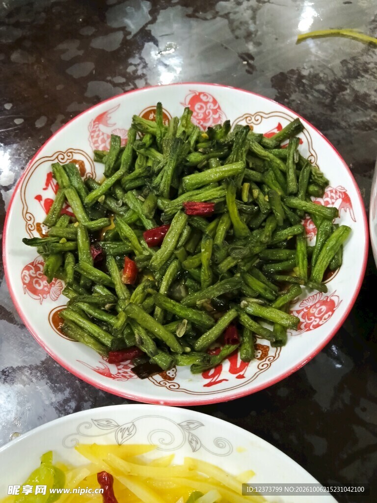 家常炒豆角