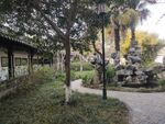 中式园林小径风光