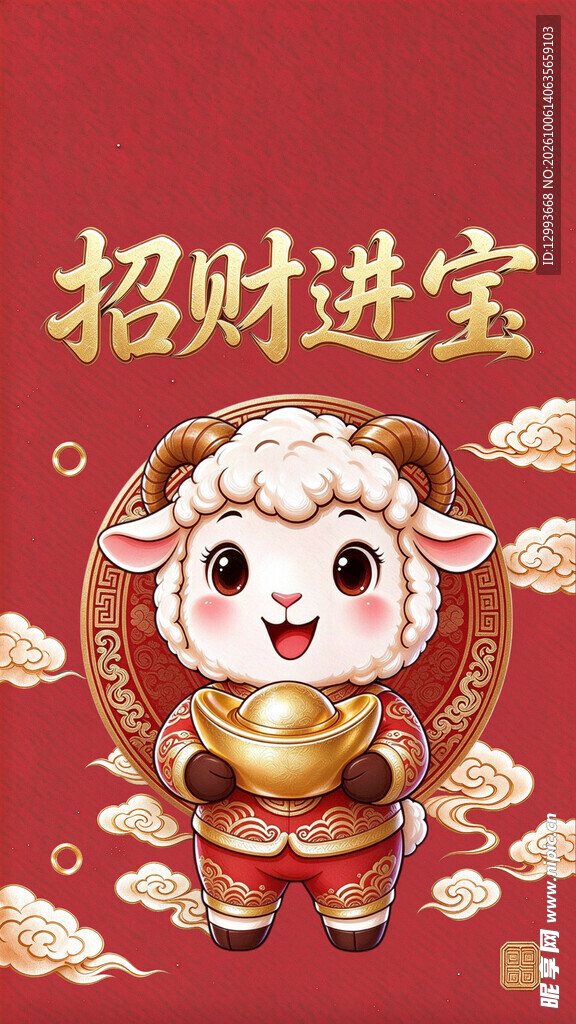 招财进宝萌羊贺新春