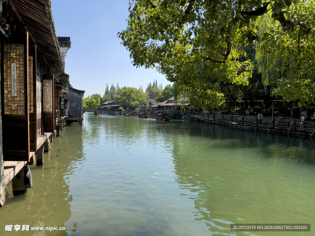 江南水乡河道风光