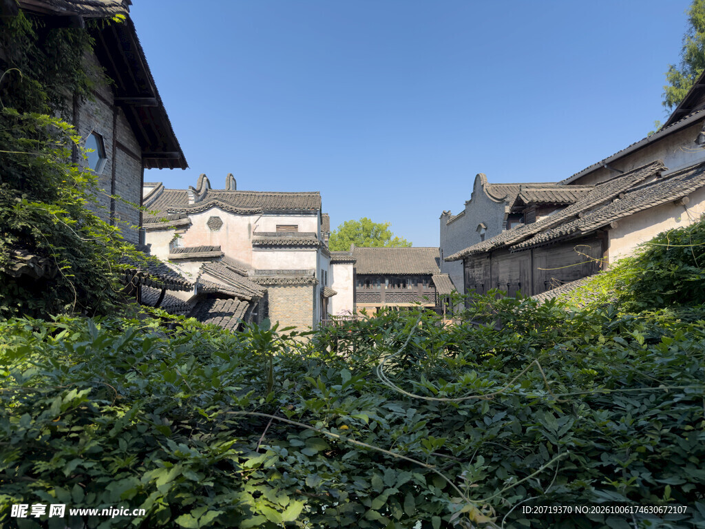 江南古村落晴日风光