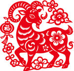 生肖羊新春剪纸