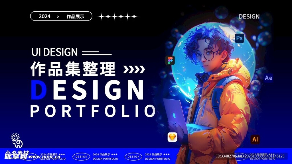 UI设计作品集宣传海报