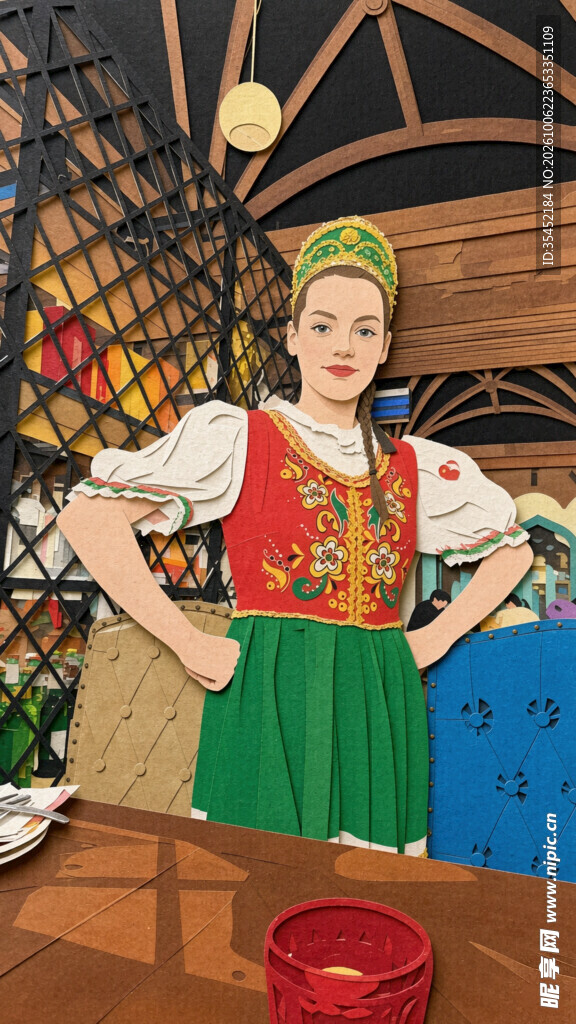 俄罗斯少女剪贴画