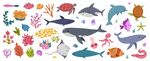 海洋生物插画