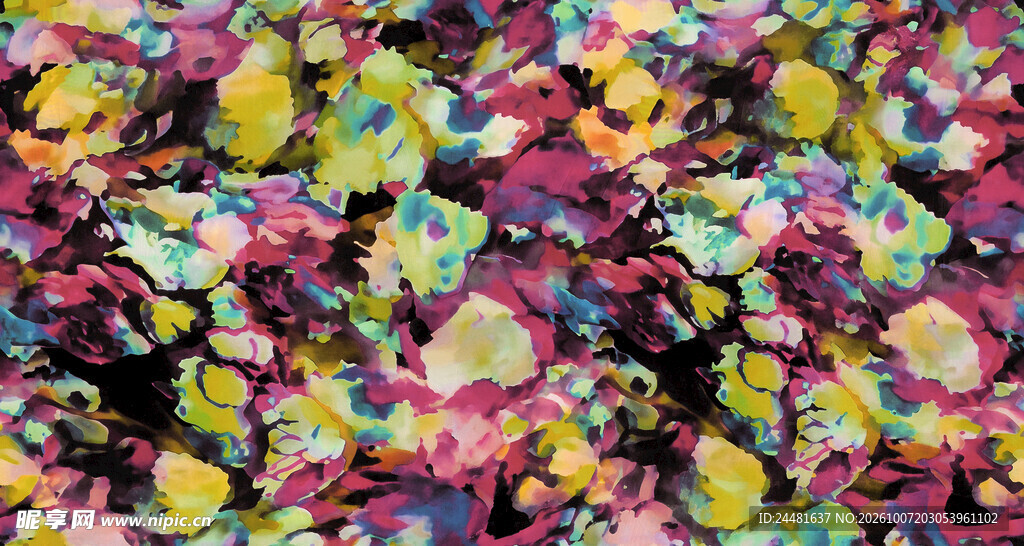 彩色抽象豹纹纹理