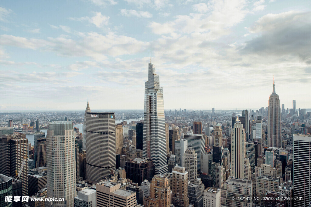 纽约城市天际线全景