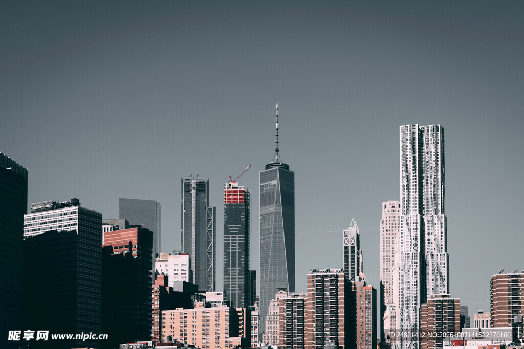 都市高楼天际线景观