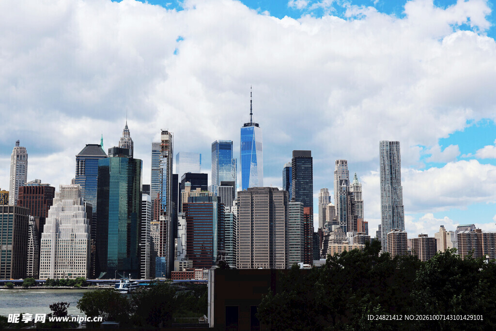 纽约曼哈顿城市天际线
