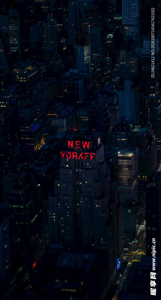 纽约深夜城市街景