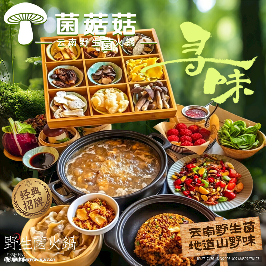 山野菌菇入口图