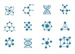 科学分子结构图标合集