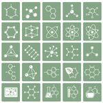 化学分子结构图标合集