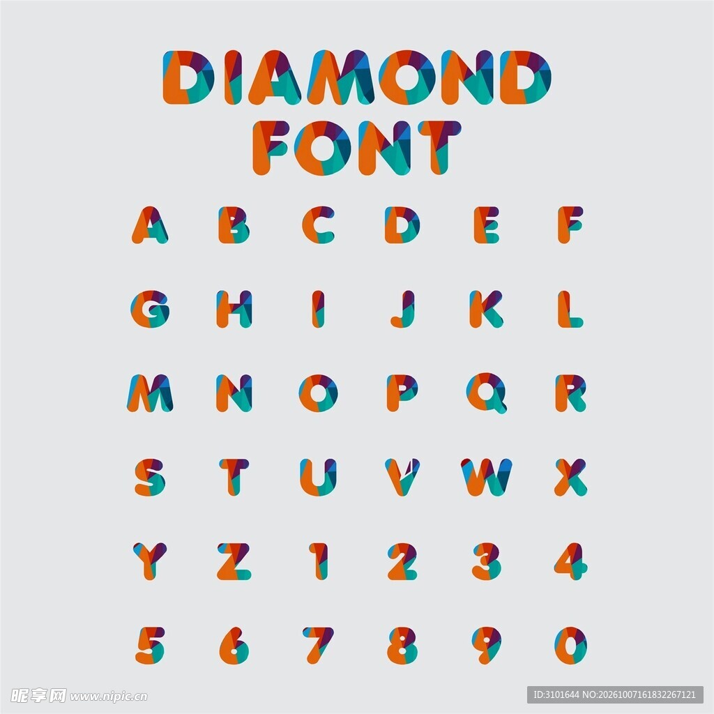 英文字母数字设计