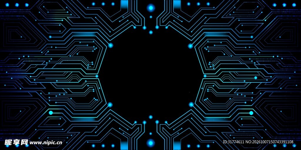 科技电路边框