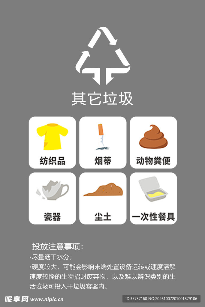 其它垃圾 垃圾分类