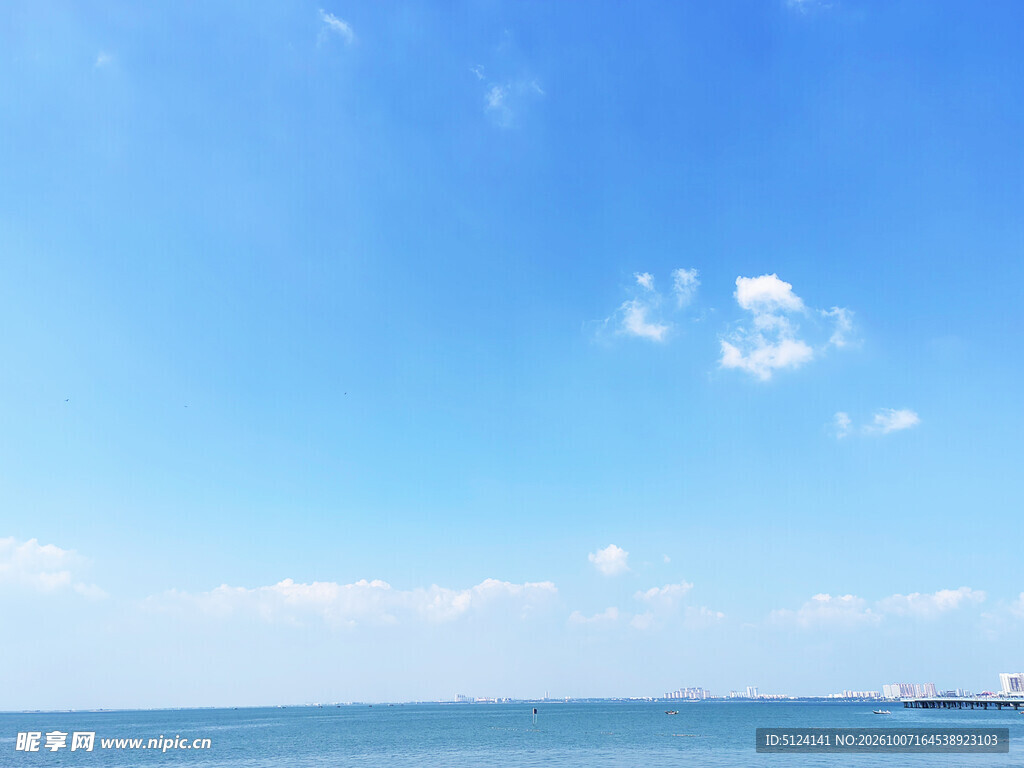 碧海蓝天清新海景