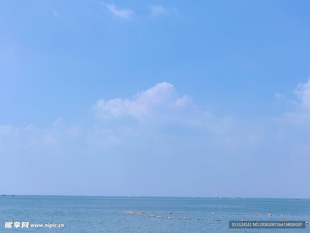 碧海蓝天清新海景