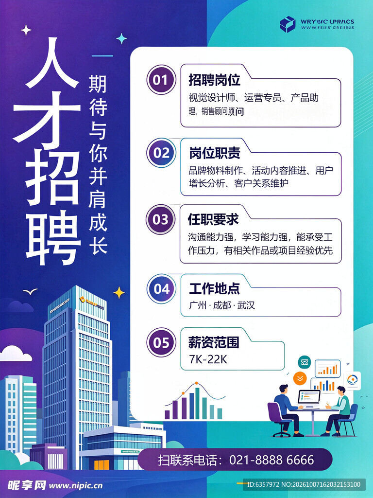 创意人才招聘宣传海报