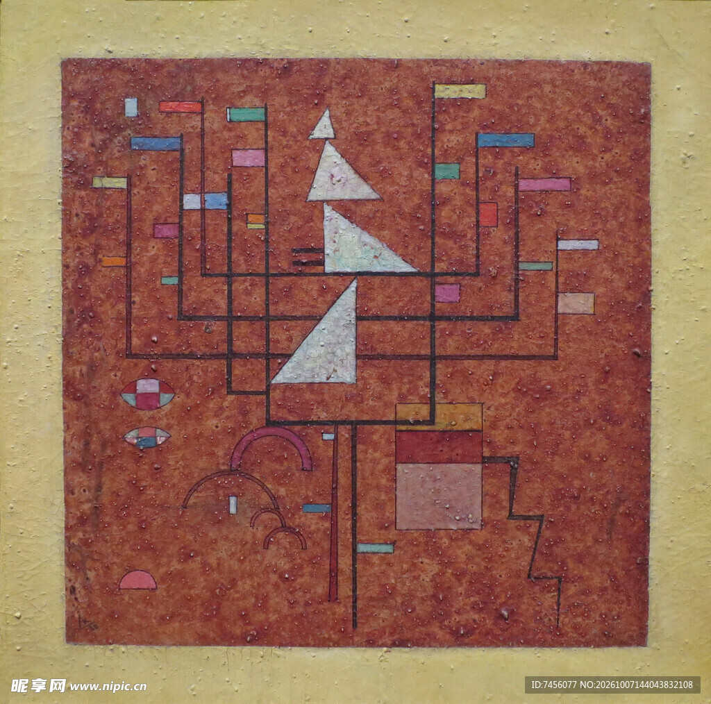 复古抽象几何装饰画