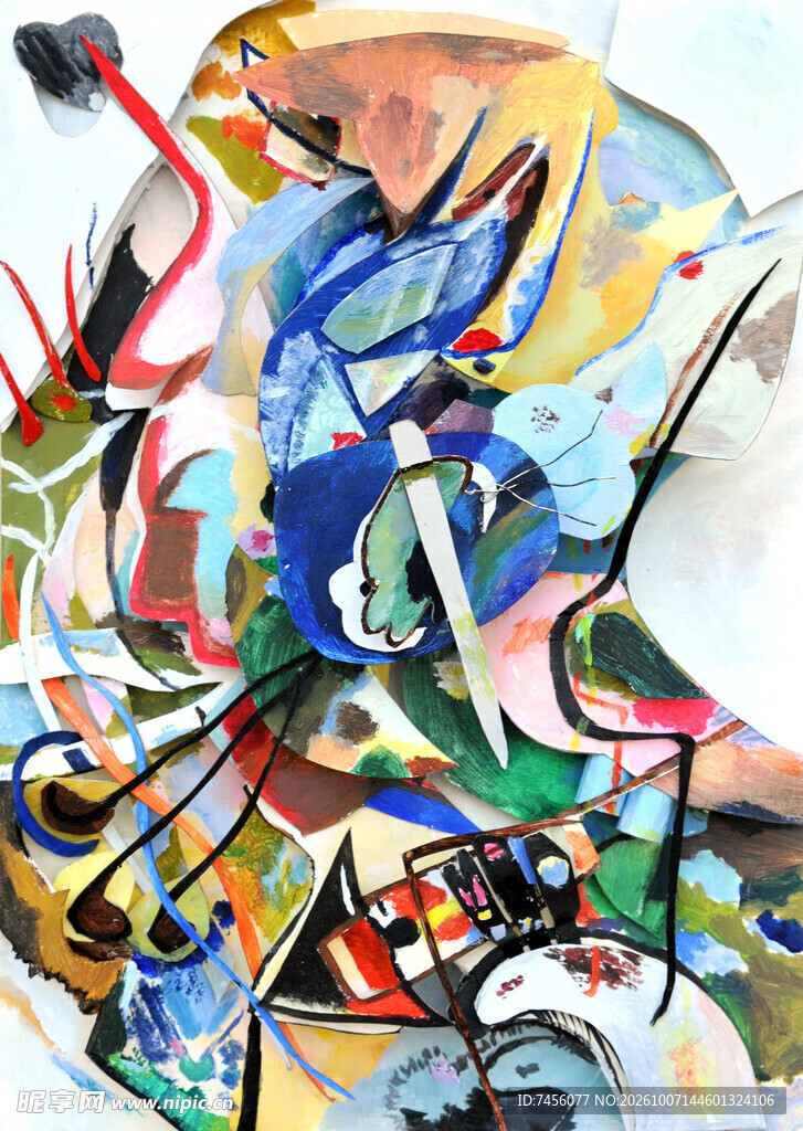 多彩抽象艺术装饰画