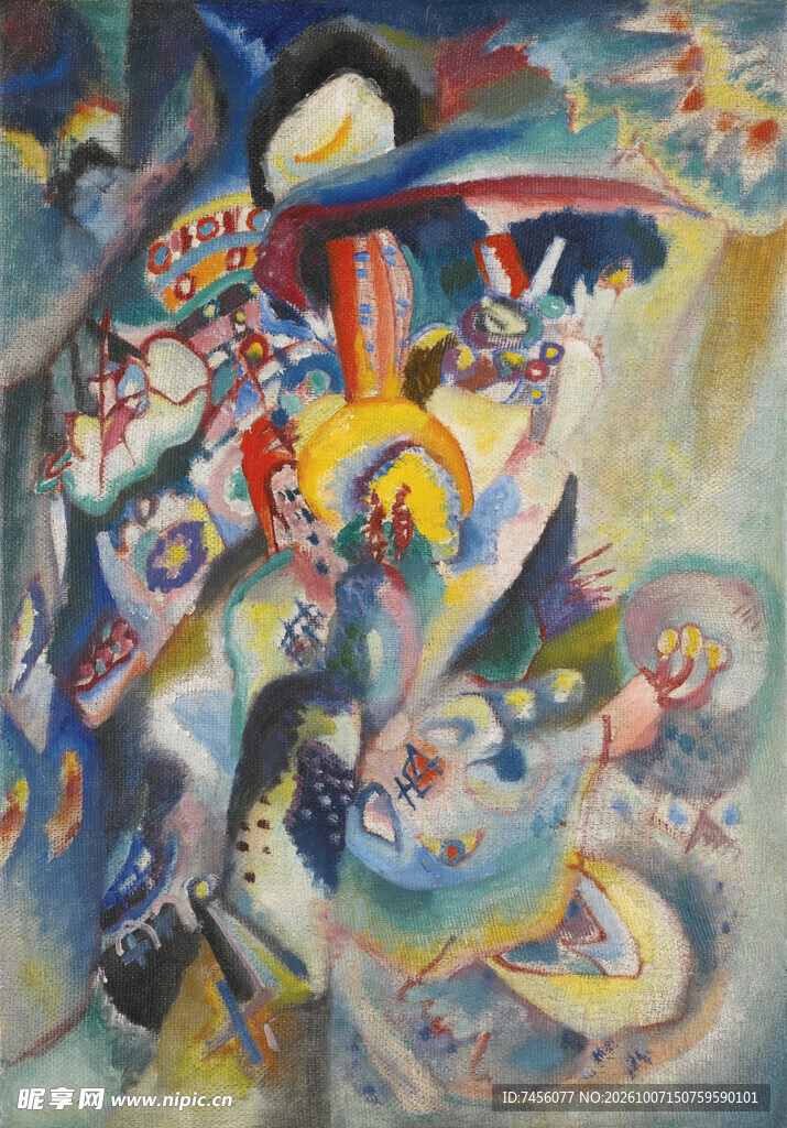 抽象炫彩艺术画作