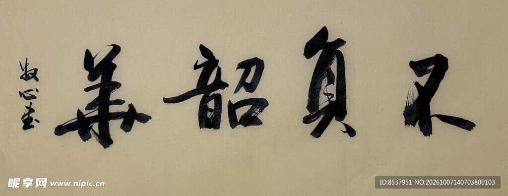 不负韶华 杨克东书法作品