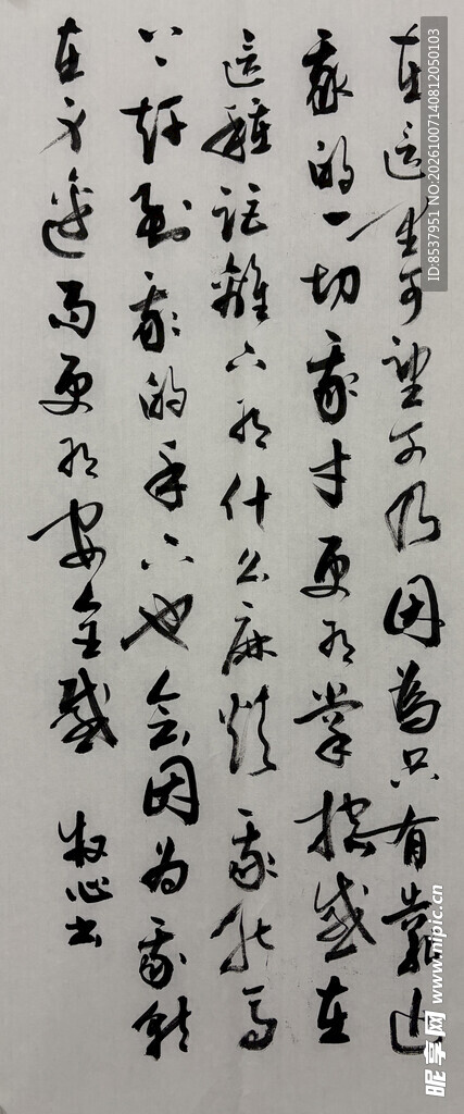 生活感悟 杨克东书法作品
