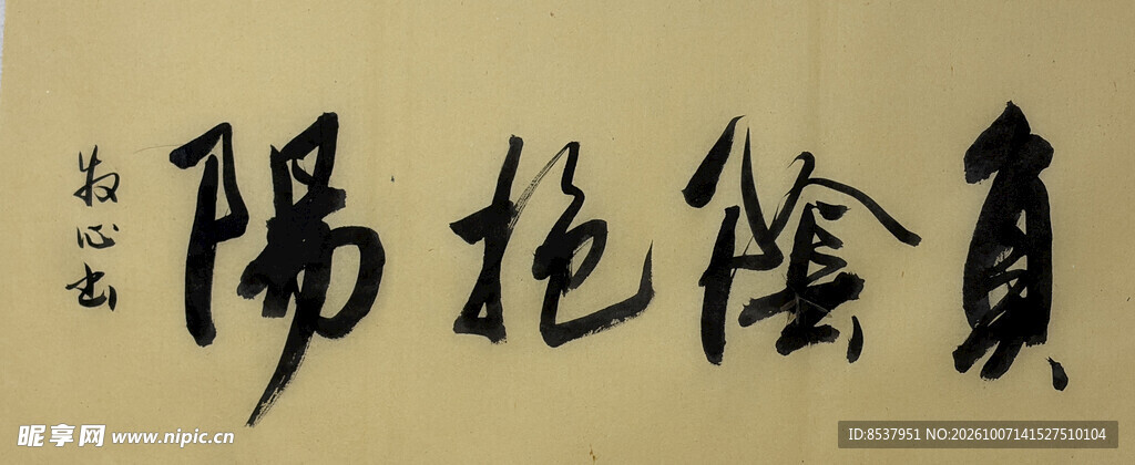 负阴抱阳 杨克东书法作品