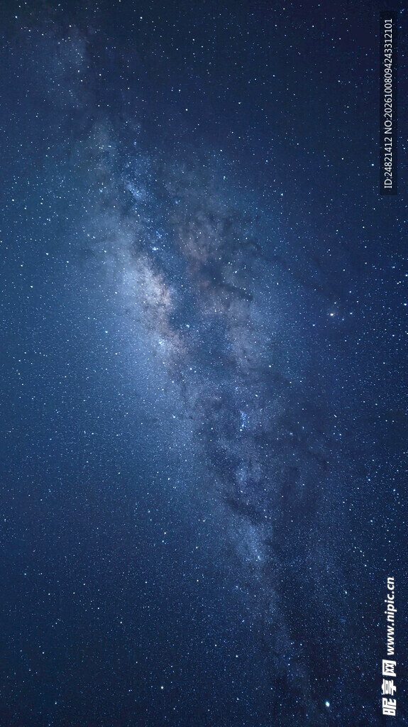 暗夜深蓝天空云景