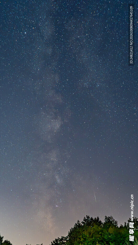 暮色郊野夜空风景