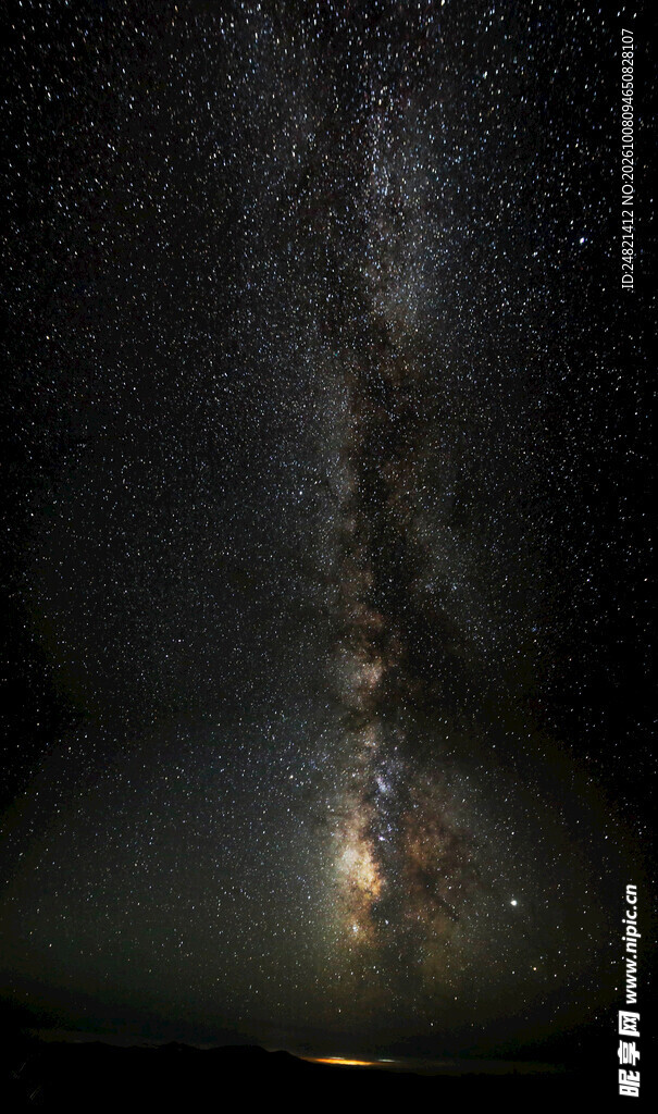 暗夜银河星空盛景
