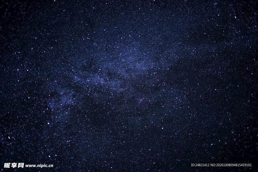 暗调星空银河夜景