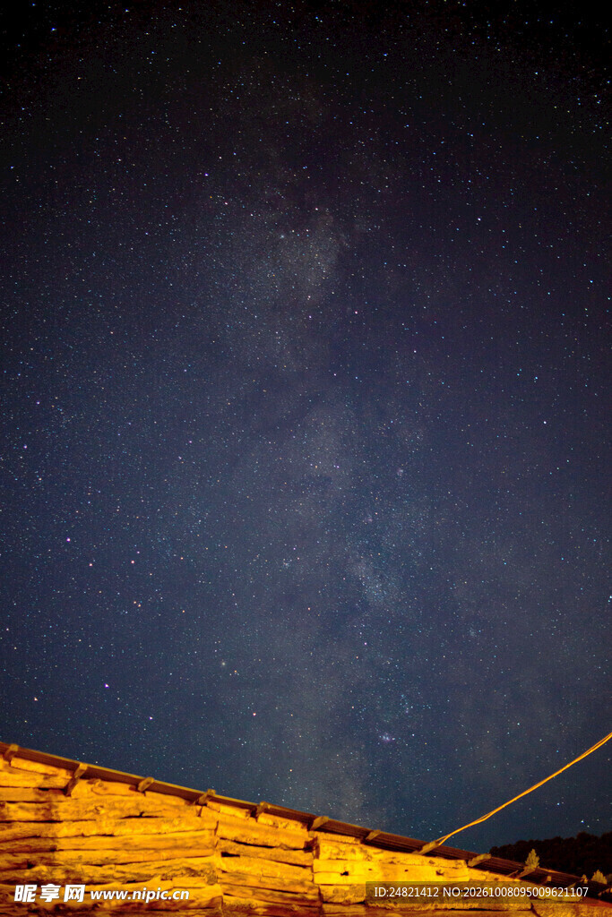 大漠夜色星空