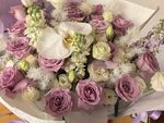 紫色系混搭鲜花花束