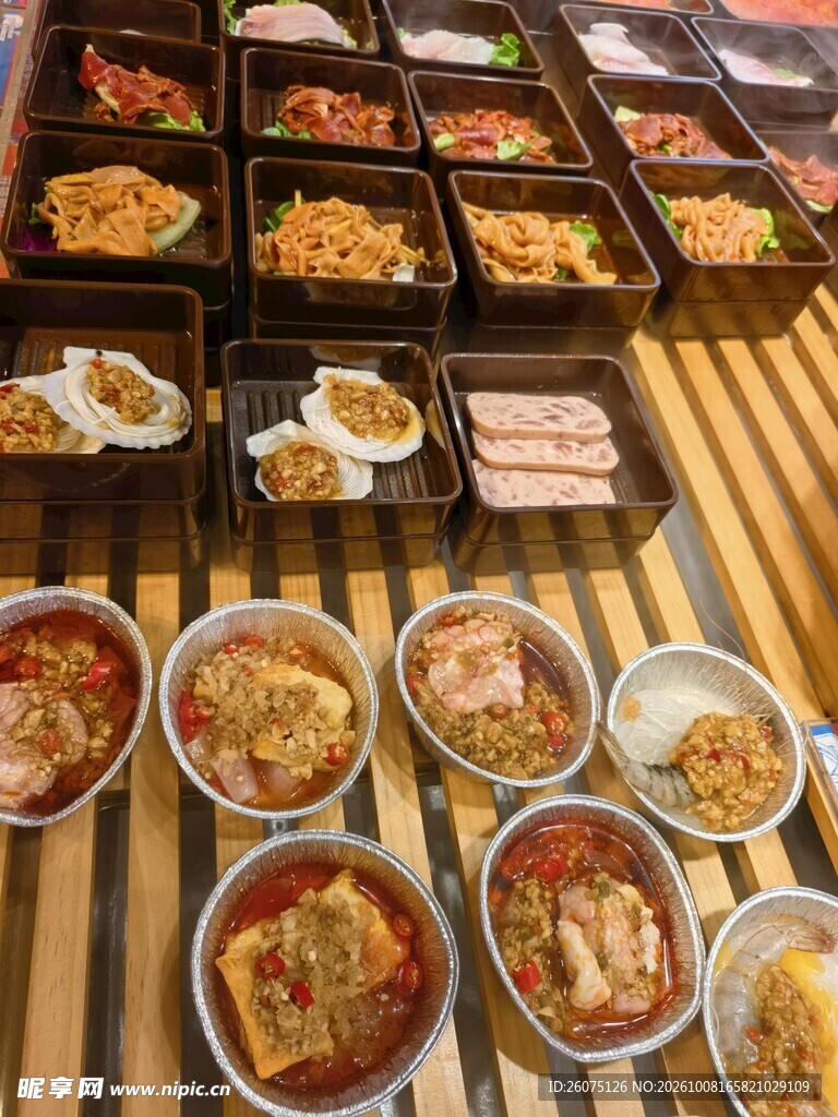 丰盛火锅配菜合集