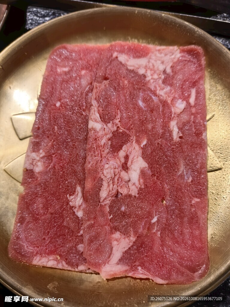 盘装原切生牛肉