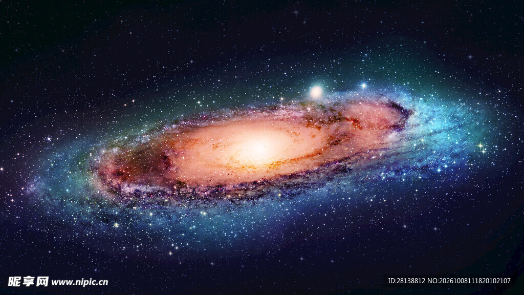 绚丽螺旋星系深空图景