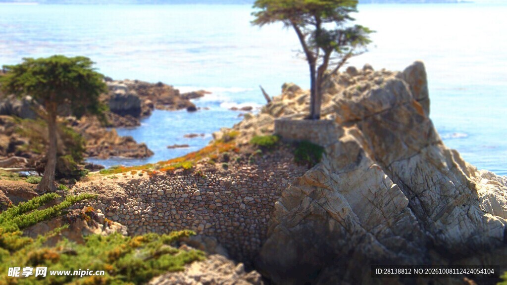海岸崖边自然风光