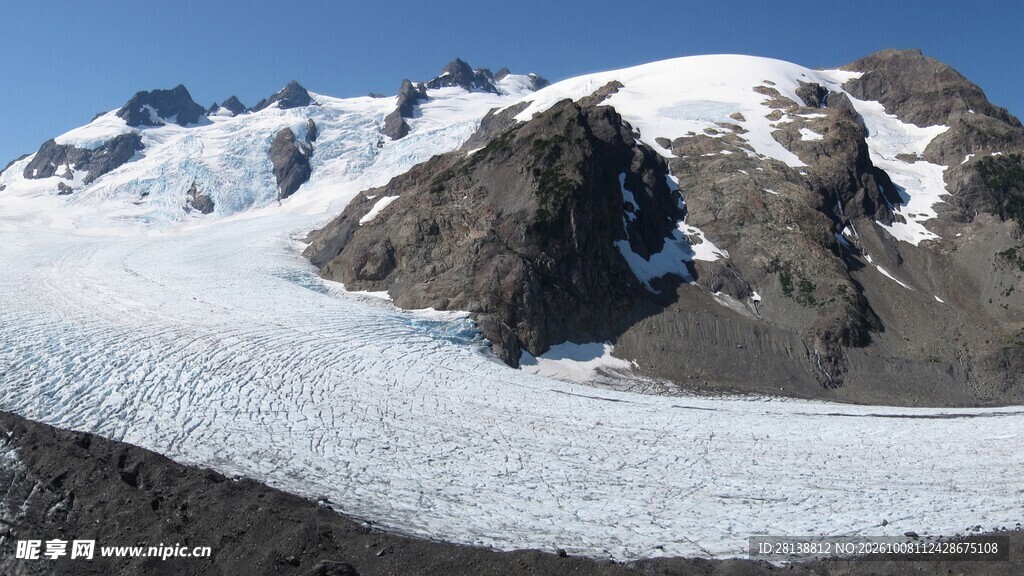 雪山冰川自然风光