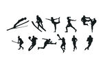 武术人形创意字体