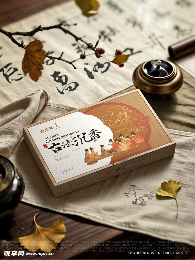 古风养生产品包装展示