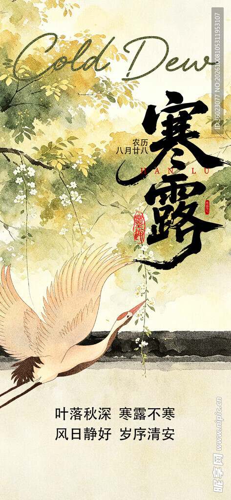 寒露国风节气海报